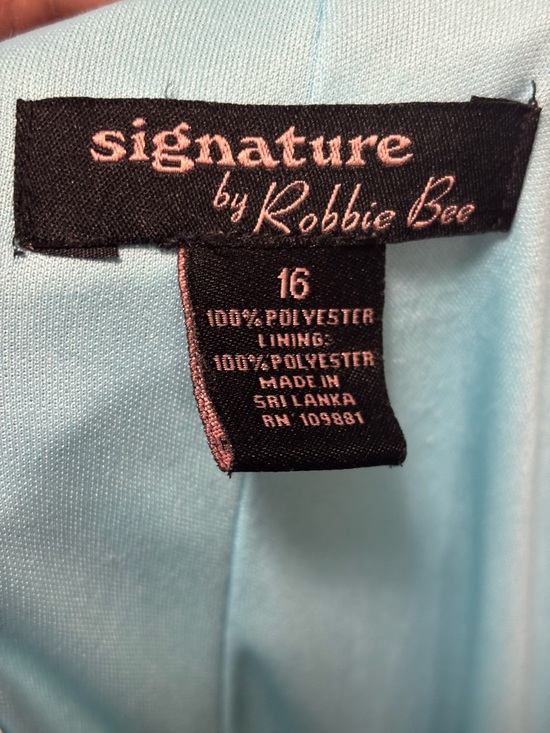 Robbie Bee Signature Pastel Watercolor Print Midi Dress - Picture 4 of 4
